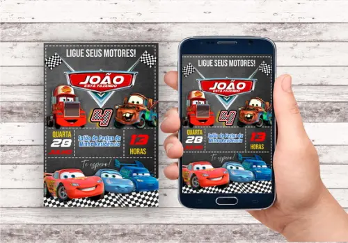 Convite Virtual - Carros 02