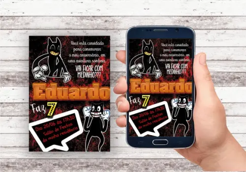 Convite Virtual - Cartoon Cat