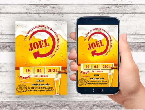Convite Virtual - Cerveja Skol