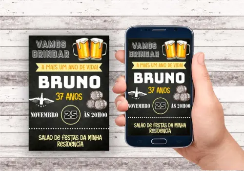 Convite Virtual - Ceveja