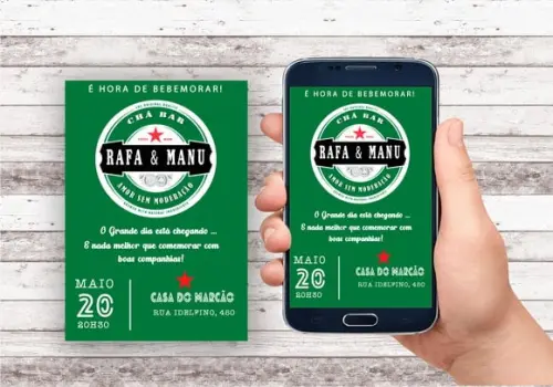Convite Virtual - Cha Bar