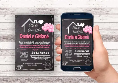 Convite Virtual - Cha de Casa Nova