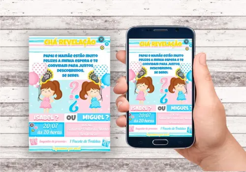 Convite Virtual - Cha Revelação