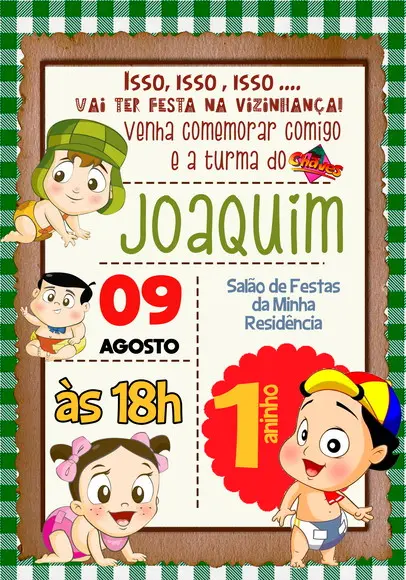 Convite Virtual - Chaves Baby