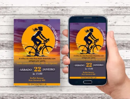 Convite Virtual - Ciclismo (feminino)