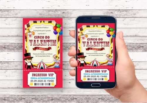 Convite Virtual - Circo