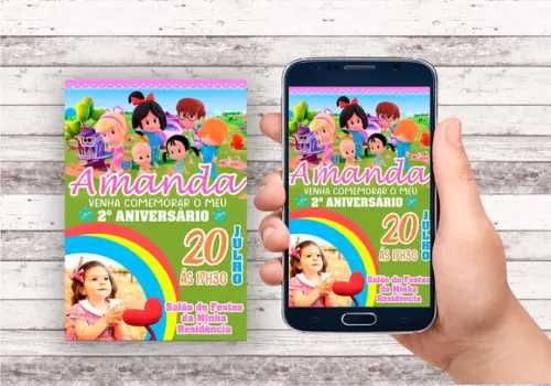 Convite Virtual - Cleo e Cuquin com Foto