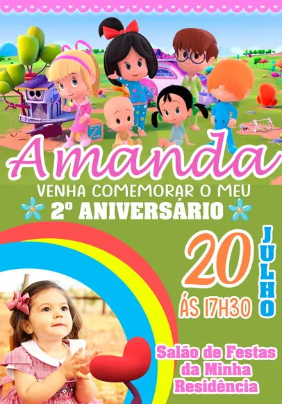 Convite Virtual - Cleo e Cuquin com Foto