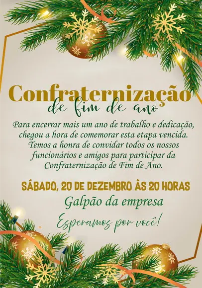 Convite Virtual - Confraternização 05