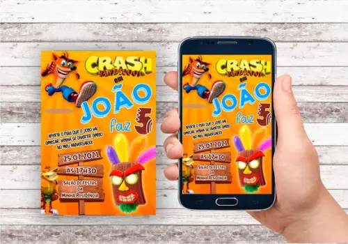 Convite Virtual - Crash Bandicoot 02