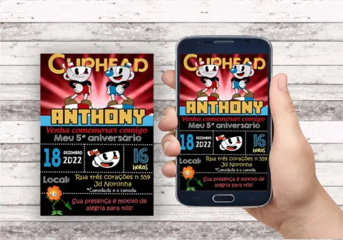 Convite Virtual - Cuphead 02