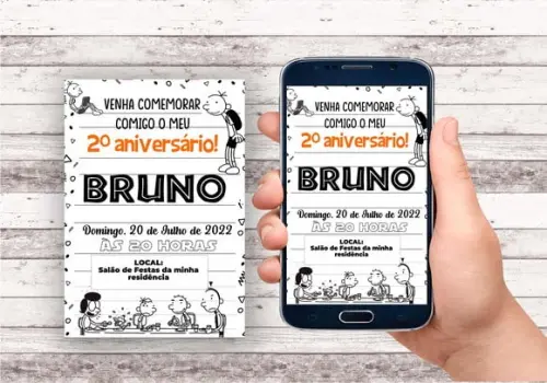 Convite Virtual - Diário de Um Banana
