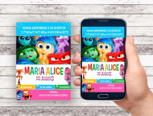 Convite Virtual - Divertidamente
