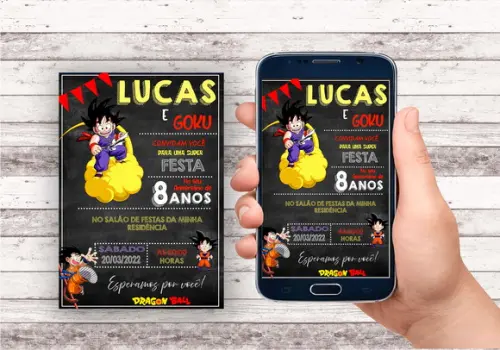 Convite Virtual - Dragon Ball 02