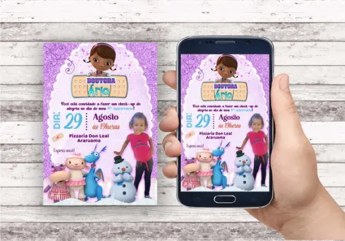 Convite Virtual - Doutora Brinquedos (com Foto)