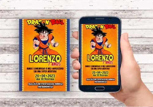 Convite Virtual - Dragon Ball 04