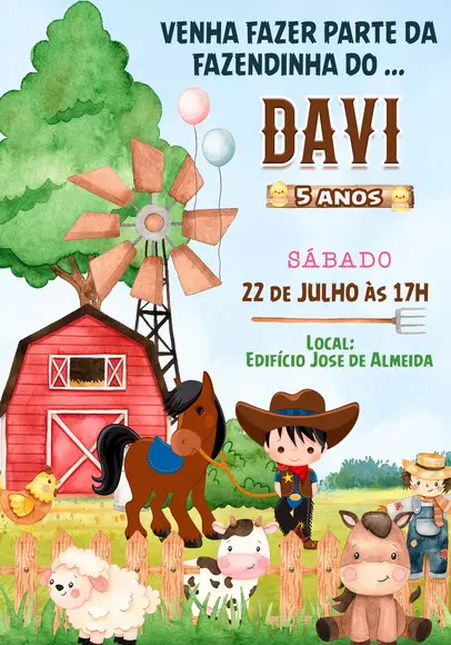 Convite Virtual - Fazendinha 06