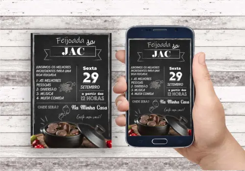 Convite Virtual - Feijoada