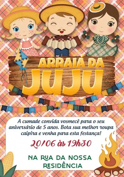 Convite virtual - Festa Junina 03