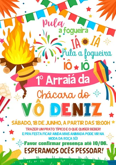 Convite Virtual - Festa Junina 04