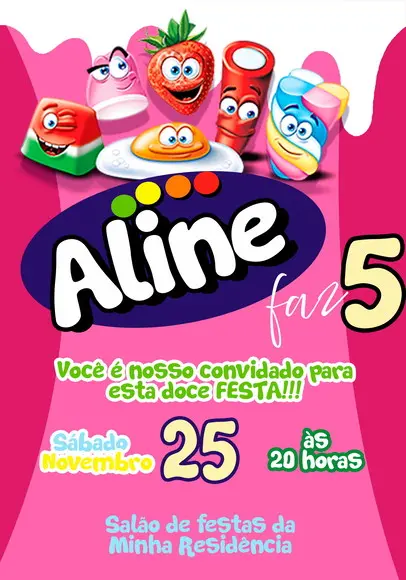 Convite Virtual - Fini Rosa