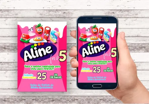 Convite Virtual - Fini Rosa