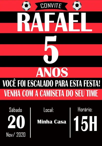 Convite Virtual - Flamengo / Atletico Paranaense