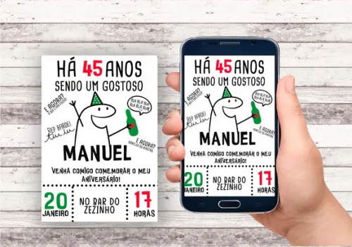 Convite Virtual - Flork Masculino