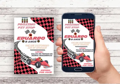 Convite Virtual - Formula 1