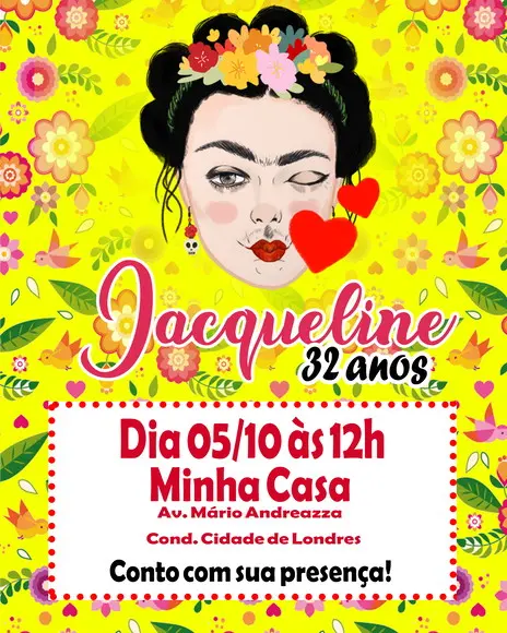 Convite Virtual - Frida Kahlo