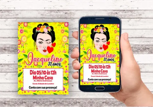 Convite Virtual - Frida Kahlo