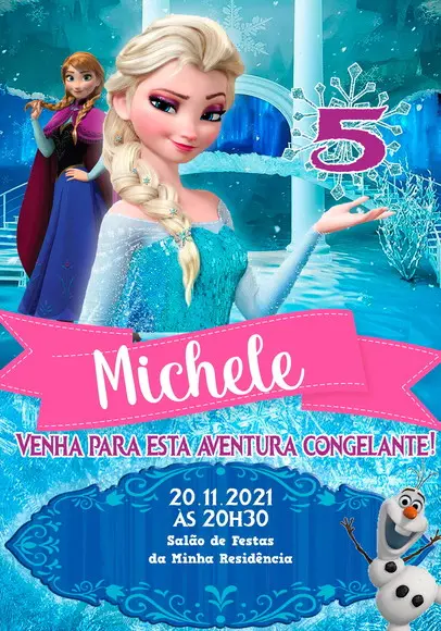Convite Virtual - Frozen 03