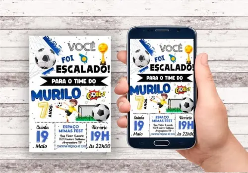 Convite Virtual - Futebol 01