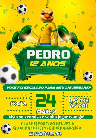 Convite Virtual - Futebol Brasil 02