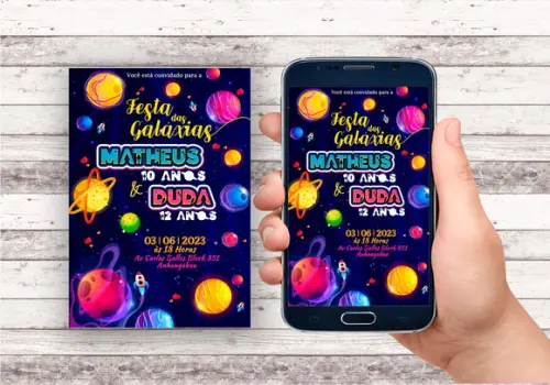 Convite Virtual - Galáxia