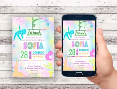 Convite Virtual - Ginastica Artistica