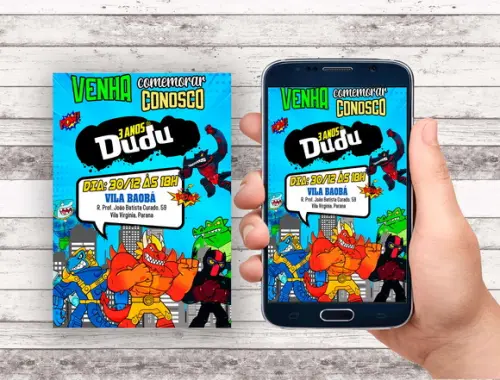 Convite Virtual - Goo Jit Zu