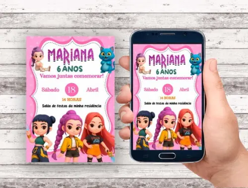 Convite Virtual - Guerreiras do K-pop