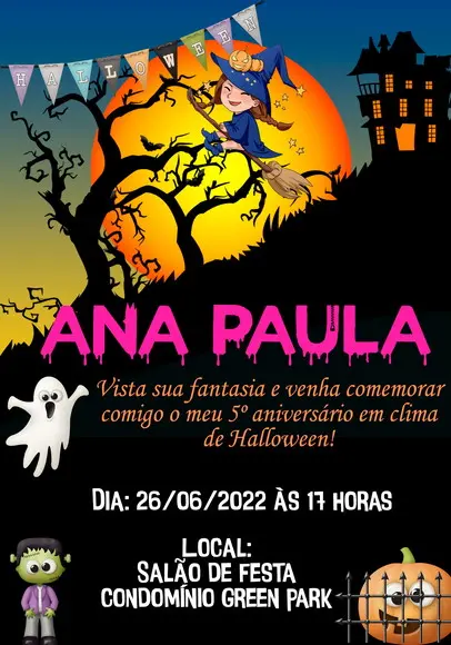 Convite Virtual - Halloween 02