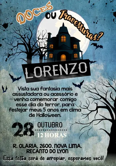 Convite Virtual - Halloween 05