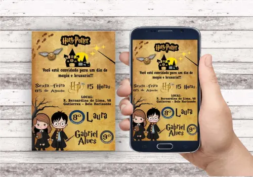 Convite Virtual - Harry Potter 03