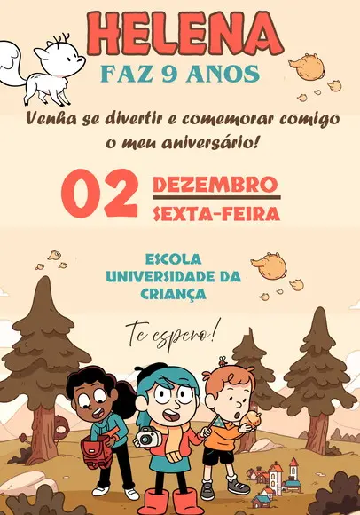 Convite Virtual - Hilda