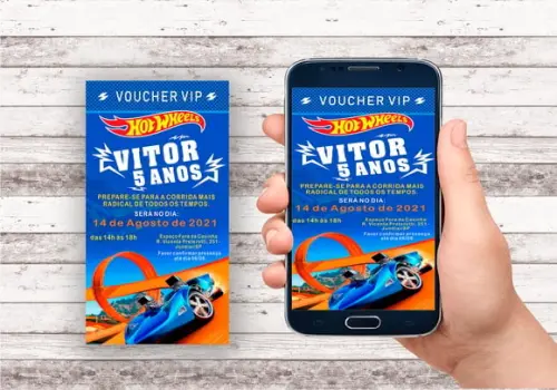 Convite Virtual - Hot Wheels 02
