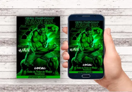 Convite Virtual - Hulk 03