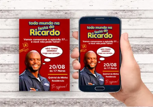Convite Virtual - Julius (todo Mundo Odeia o Cris)