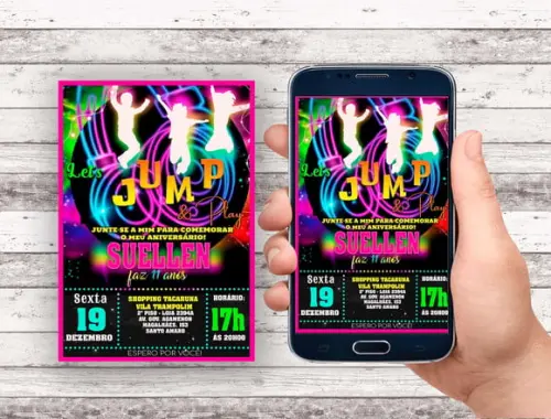 Convite Virtual - Jump Neon 02