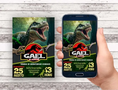 Convite Virtual - Jurassic Park 02