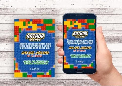 Convite Virtual - Lego