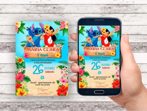 Convite Virtual - Lilo e Stitch 02
