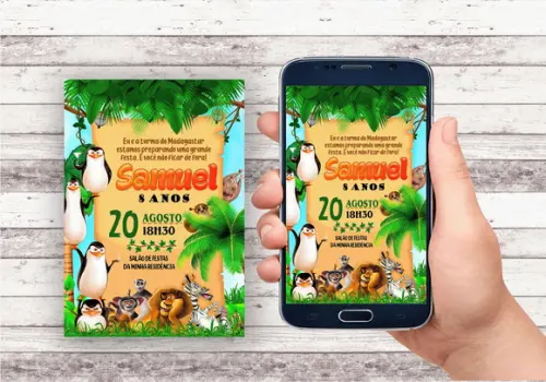 Convite Virtual - Madagascar